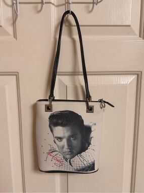 VTG Ashley M. Canvas Elvis Presley Small Shoulder Bag